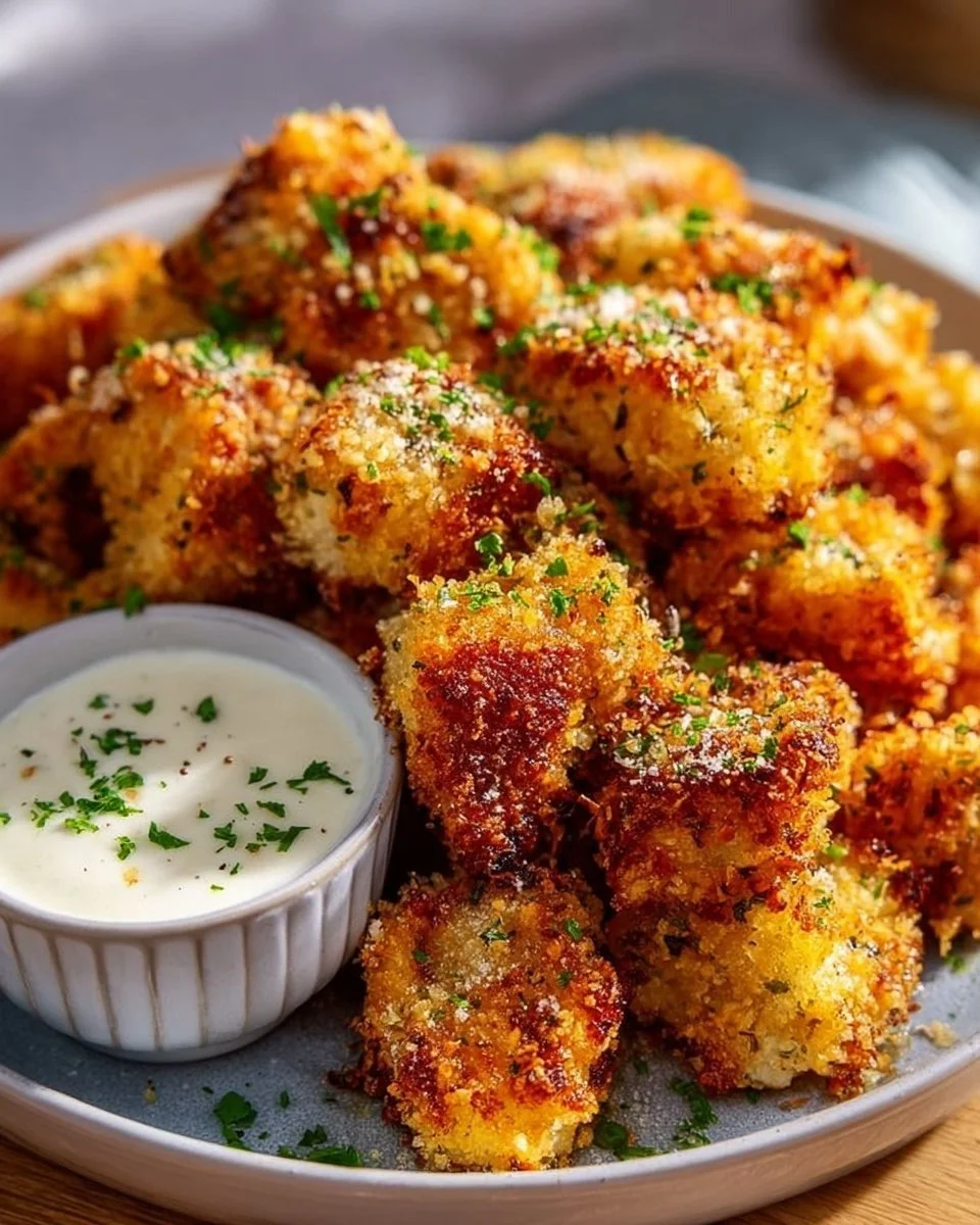 Airfryer Garlic Parmesan Chicken Bites
