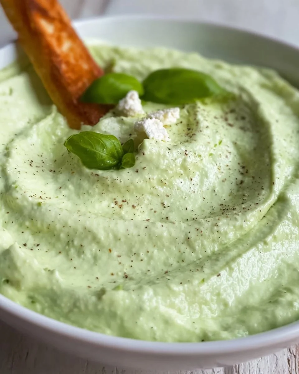 Cremiger Avocado-Feta-Dip für gesunde Snacks oder Partys