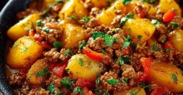 Bauerntopf Eintopfgericht mit frischem Gemüse und Fleisch
