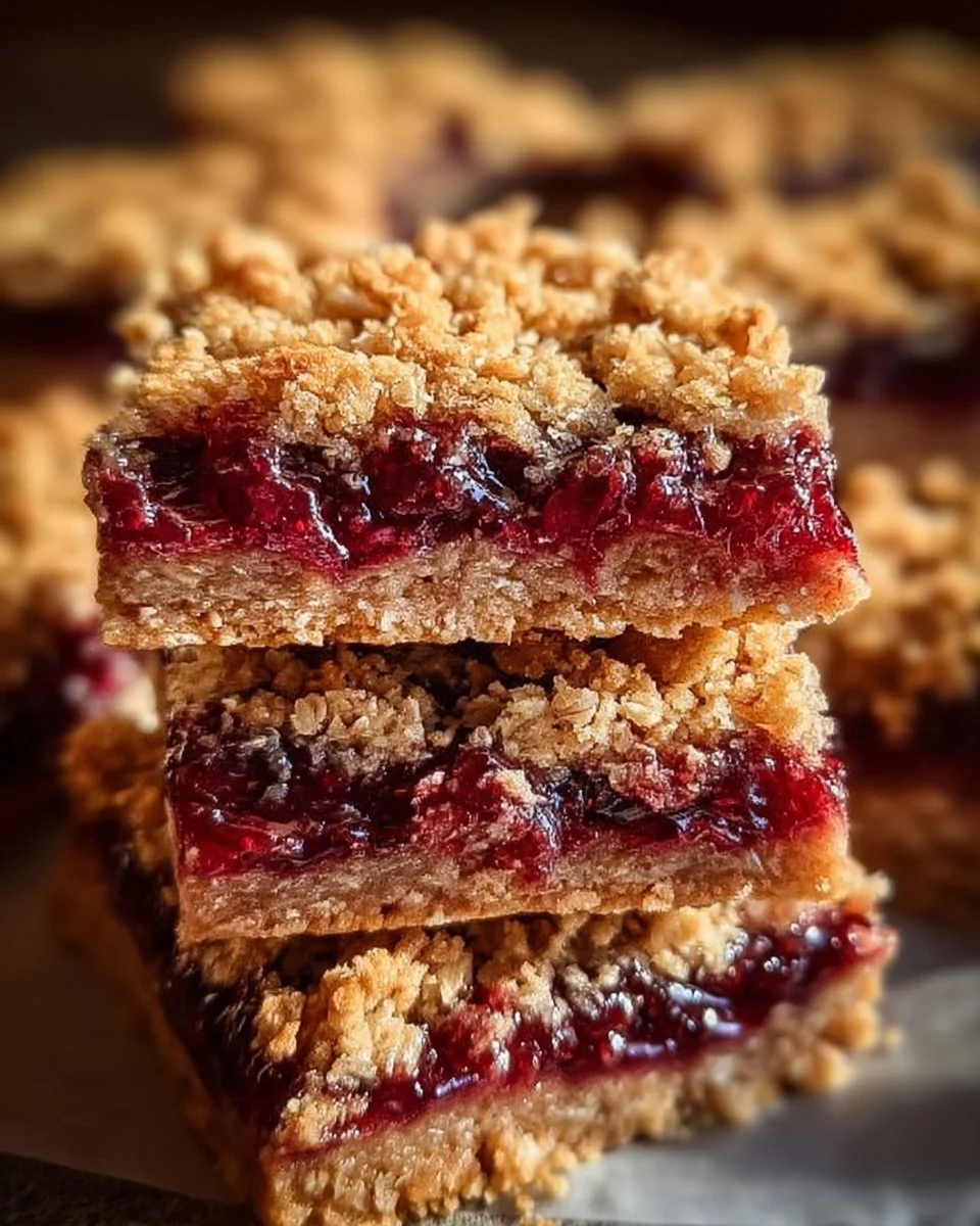 Beeren-Hafer-Riegel mit frischen Beeren und Haferflocken