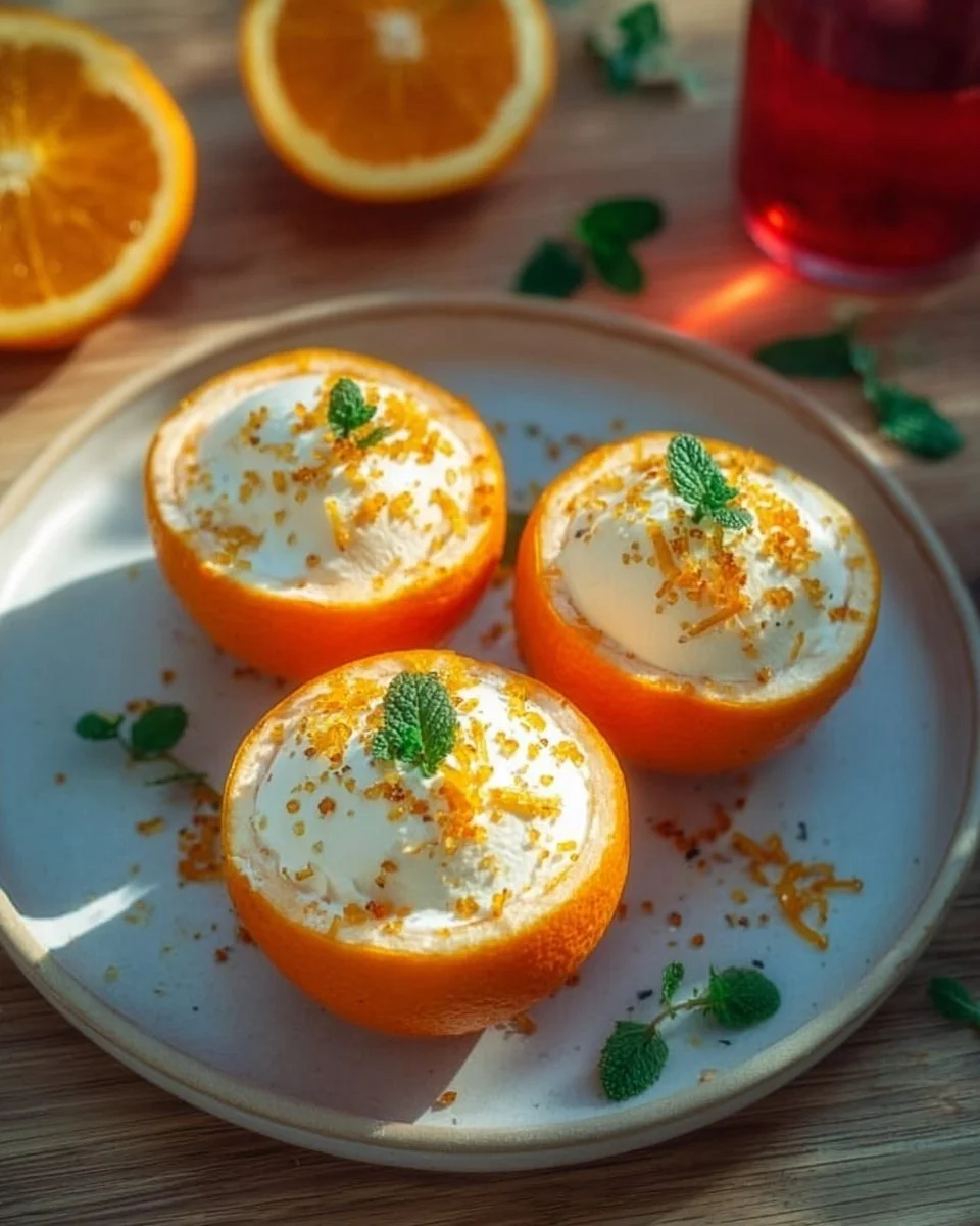Cremiges Aperol-Orange-Eis