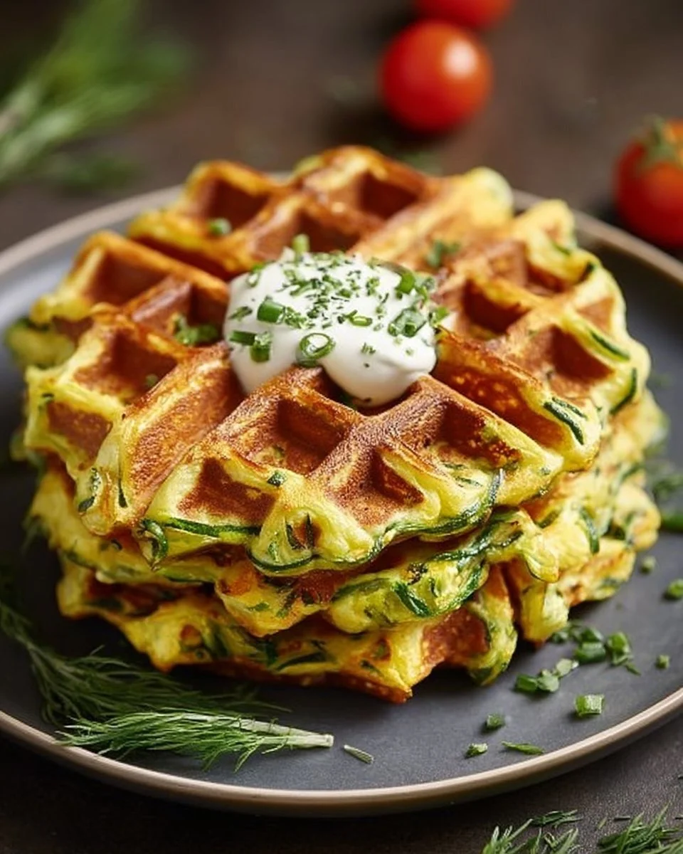 Einfache Zucchini-Waffeln