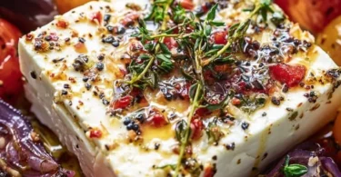 Feta-Käse aus dem Airfryer zubereitet