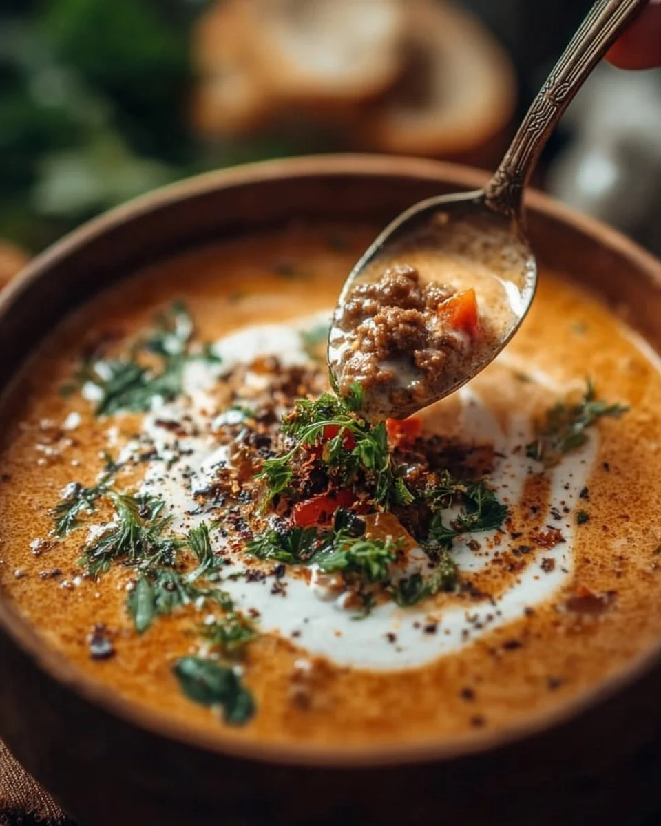 Friss-dich-dumm-Suppe in einer Schüssel mit frischen Zutaten