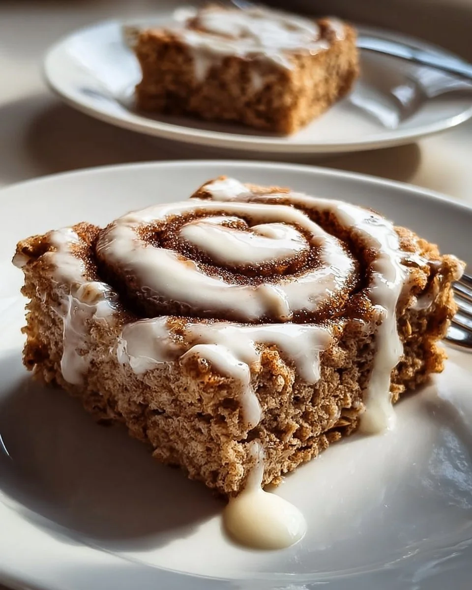 Proteinreiche Zimtschnecken Haferauflauf aus gesunden Zutaten