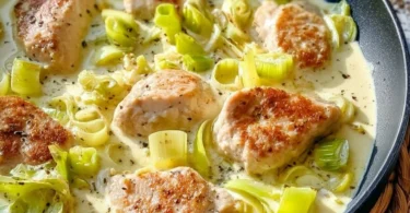 Leckeres Low Carb Hähnchen Gericht auf einem Teller angerichtet