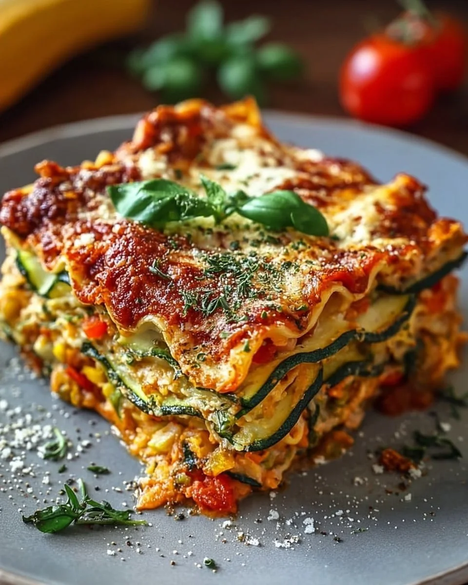 Proteinreiche Gemüse-Lasagne