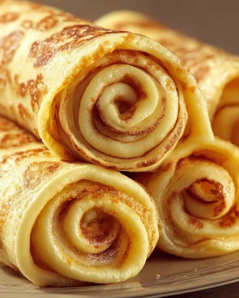 Leckere Quark-Pfannkuchen ohne Mehl auf einem Teller serviert